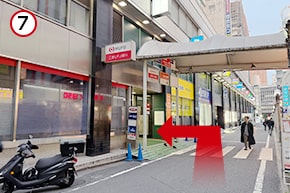 電車でのルート