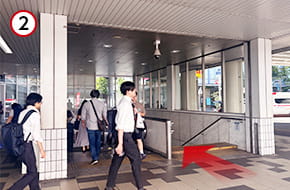 電車でのルート