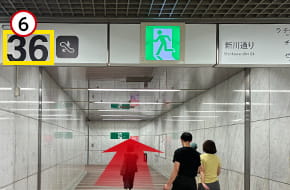 電車でのルート