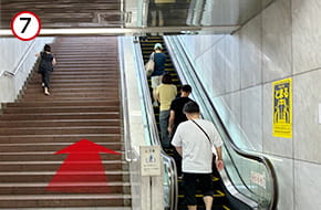 電車でのルート