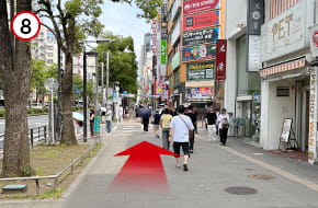 電車でのルート